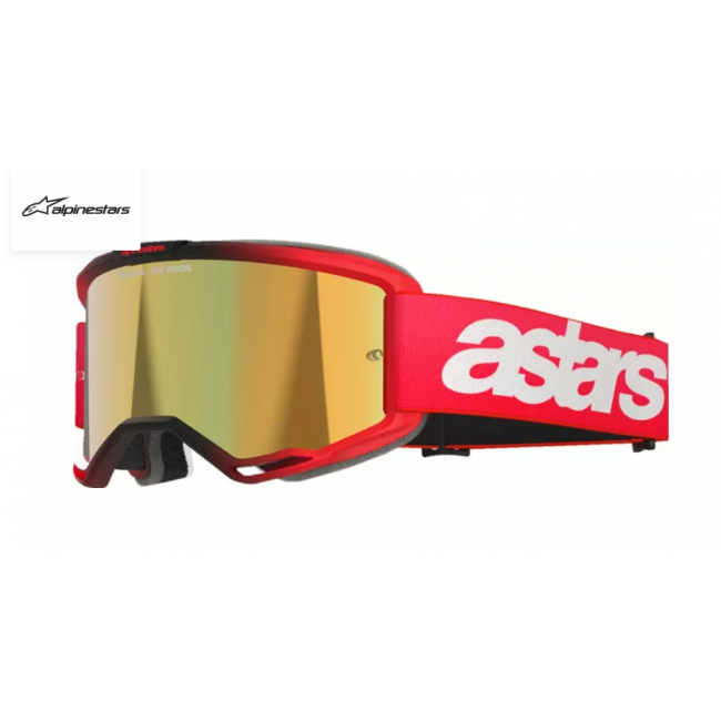 GAFAS ALPINESTARS VISION 5 BLAZE ROJO ESPEJO DORADO