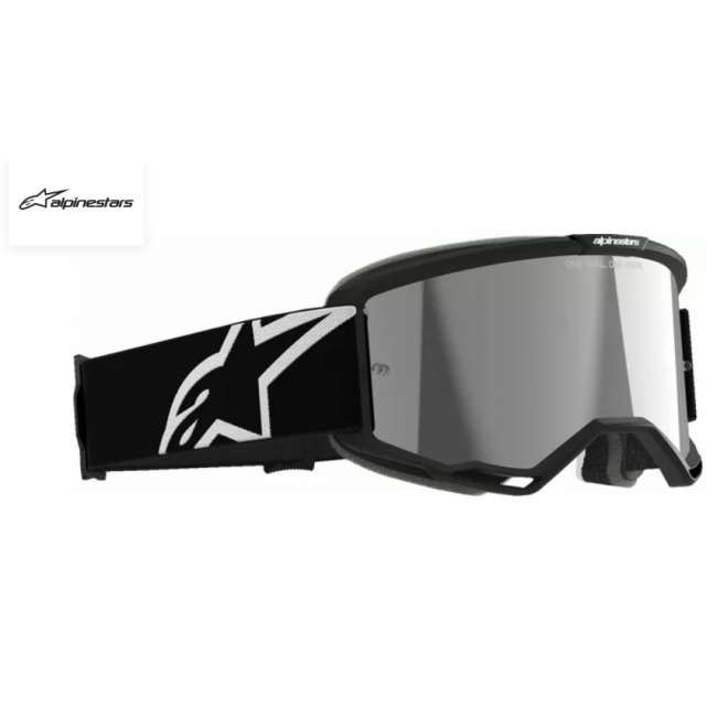 GAFAS ALPINESTARS VISION 5 CORP NEGRAS ESPEJO PLATA