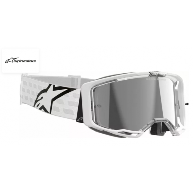 GAFAS ALPINESTARS VISION 8 CORP BLANCA ESPEJO PLATA