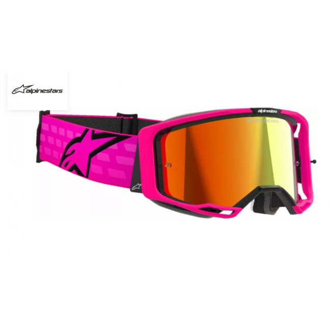 GAFAS ALPINESTARS VISION 8 CORP ROSA ESPEJO ROJO