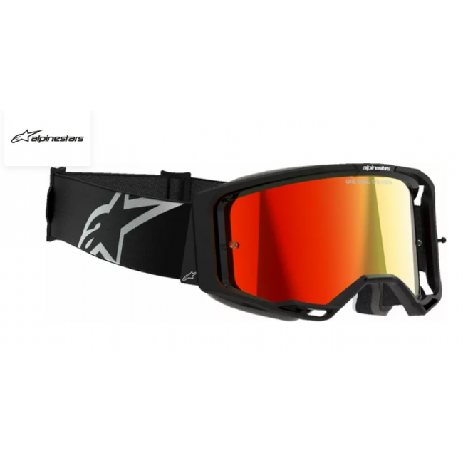 GAFAS ALPINESTARS VISION 8 CORP NEGRA ESPEJO ROJO