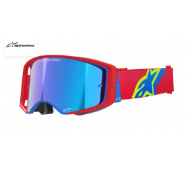 GAFAS ALPINESTARS SUPERTECH CORP ROJA/AZUL ESPEJO AZUL
