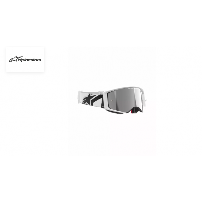 GAFAS ALPINESTARS SUPERTECH CORP BLANCA ESPEJO PLATA