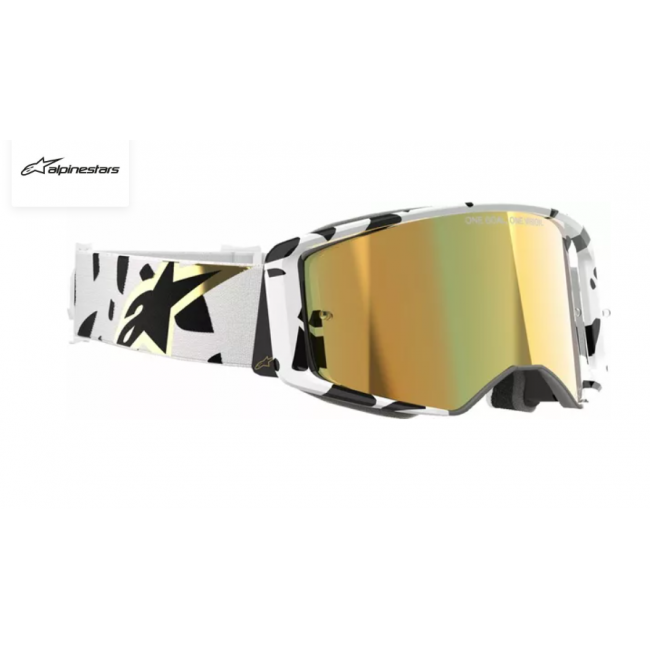 GAFAS ALPINESTARS SUPERTECH CORP BLANCA/DORADO ESPEJO DORADO