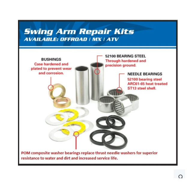 KIT RODAMIENTO BASCULANTE EVO2T 125/200/250 09-21EVO2T 290 09-11 EVO2T 300 12-21