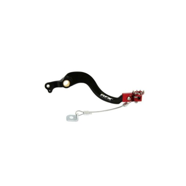 Pedal de freno trasero RFX Pro ST (negro/rojo) - Honda CRF250 04-09