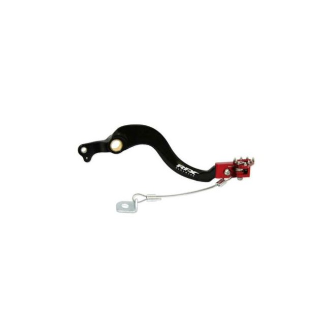 Pedal de freno trasero RFX Pro ST (negro/rojo) - Honda CRFX450 05-19