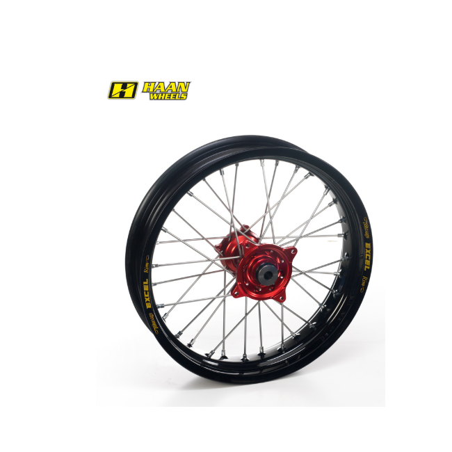 RUEDA COMPLETA TRASERA NEGRA BUJE ROJO FANTIC XX125 21-23