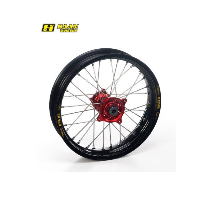 RUEDA COMPLETA TRASERA NEGRA BUJE ROJO FANTIC XXF450 21-23