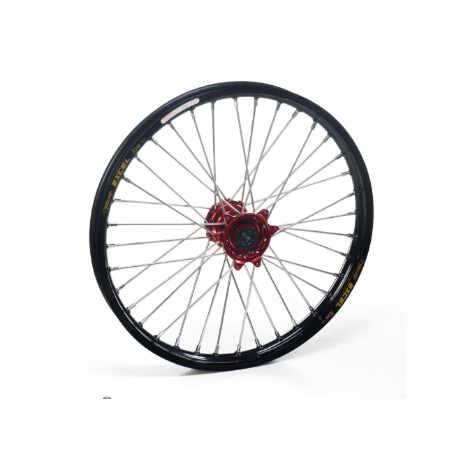 RUEDA DELANTERA COMPLETA NEGRA BUJE ROJO GAS GAS MC85 21-23