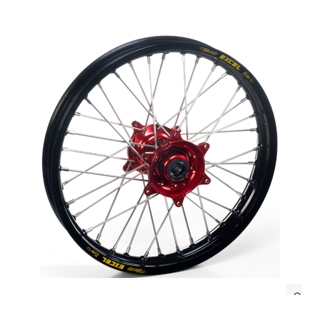 RUEDA TRASERA COMPLETA NEGRA BUJE ROJO GAS GAS/RIEJU MC/EC 04-20