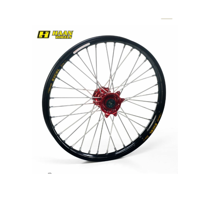 RUEDA DELANTERA COMPLETA NEGRA BUJE ROJO CR125/250 R 95-07 CR500R 95-01