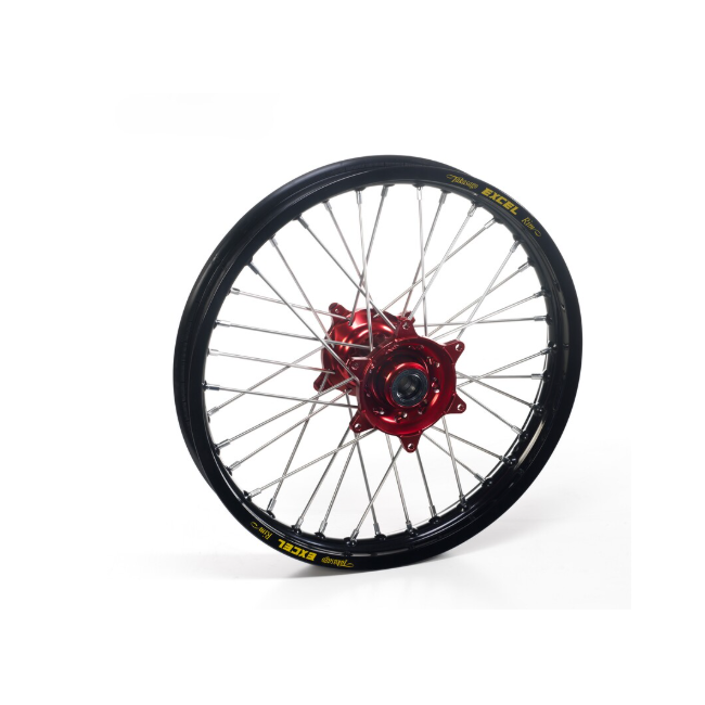RUEDA TRASERA COMPLETA NEGRA BUJE ROJO CR125/250R 95-07 CRF250R 14-23