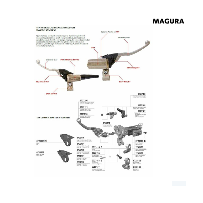 SISTEMA DE EMBRAGUE HIDRAULICO MAGURA CRF250R 14-17