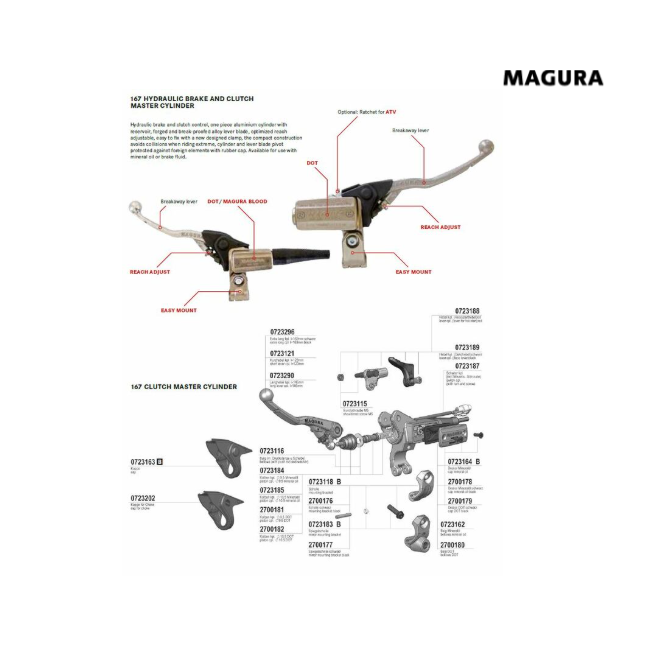SISTEMA DE EMBRAGUE HIDRAULICO MAGURA HYMEC HONDA CRF450R 13-14