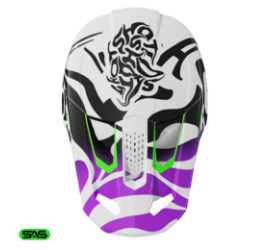 CASCO SPEED JUNIOR GHOST MORADO BRILLO