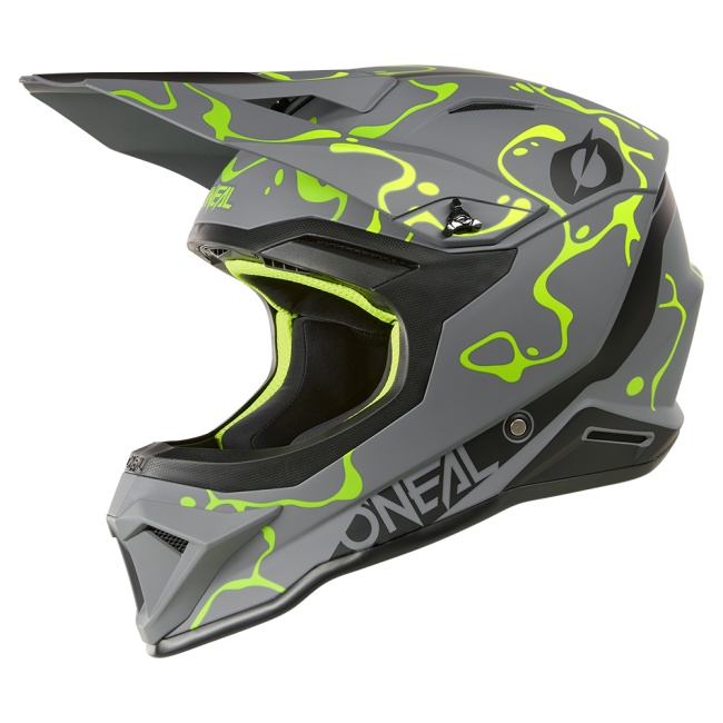 CASCO 1SRS SPLASH GRIS/AMARILLO NEON