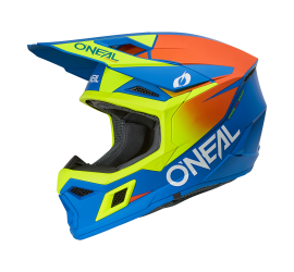 CASCO 3SRS SOLID AZUL/NEON