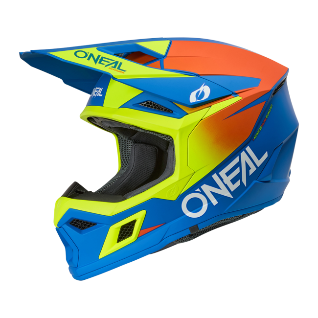 CASCO 3SRS SOLID AZUL/NEON