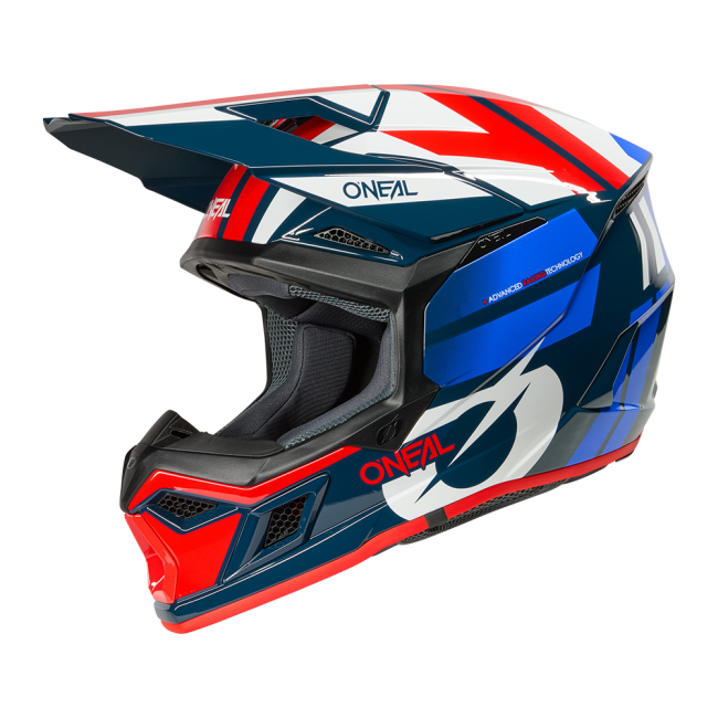 CASCO 3SRS RIDE AZUL/BLANCO/ROJO