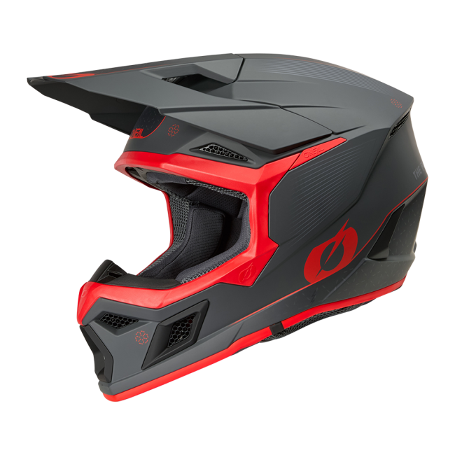 CASCO 3SRS E-STROKE GRIS/ROJO