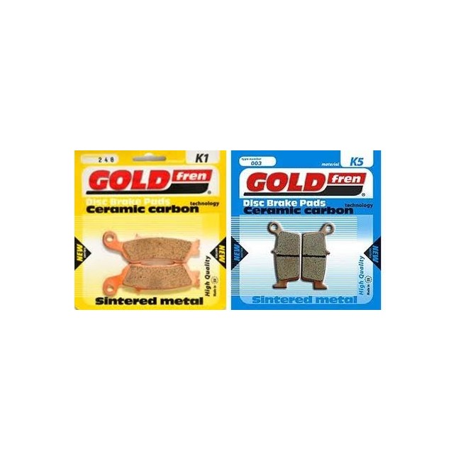 PASTILLA DE FRENO SINTERIZADA GOLD FREN YAMAHA DL/DE 009