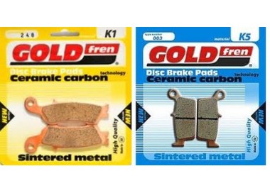PASTILLA DE FRENO SINTERIZADA GOLD FREN YAMAHA DL/DE 009