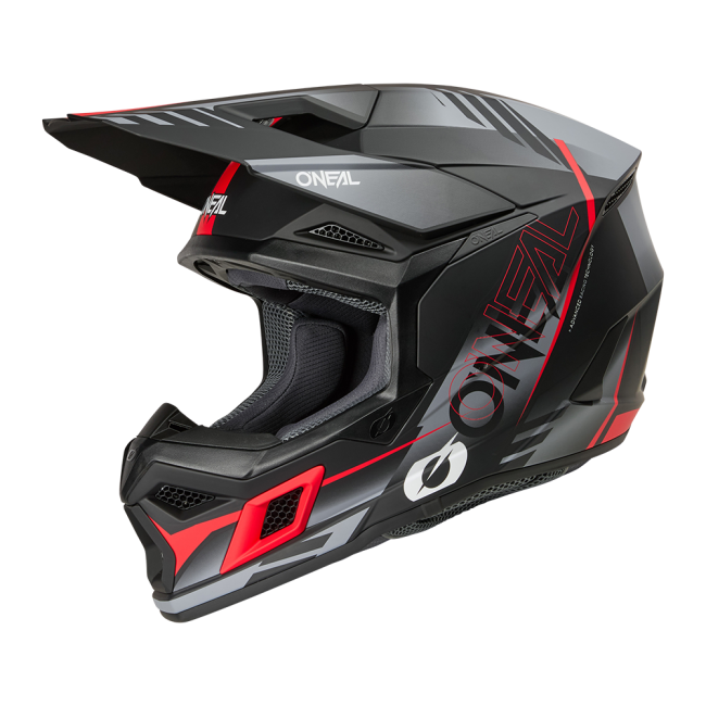 CASCO 3SRS HAZE NEGRO/GRIS/ROJO