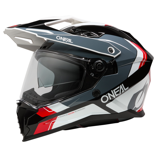 CASCO D-SRS NOMAD NEGRO/BLANCO/ROJO