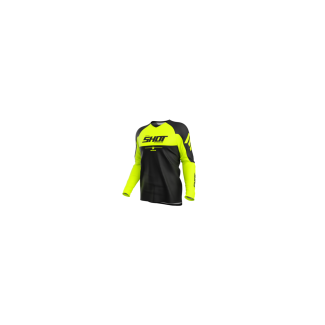CAMISETA SHOT DRAW PRIVATE AMARILLO FLUOR-NEGRO