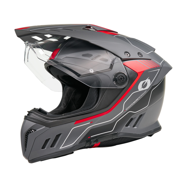 CASCO SIERRA RS ECHO NEGRO/ROJO