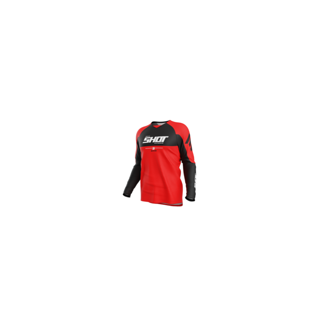 CAMISETA SHOT DRAW PRIVATE ROJO-NEGRO