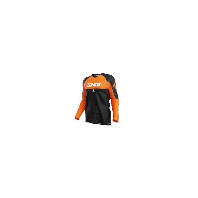 CAMISETA SHOT DRAW PRIVATE NARANJA-NEGRO