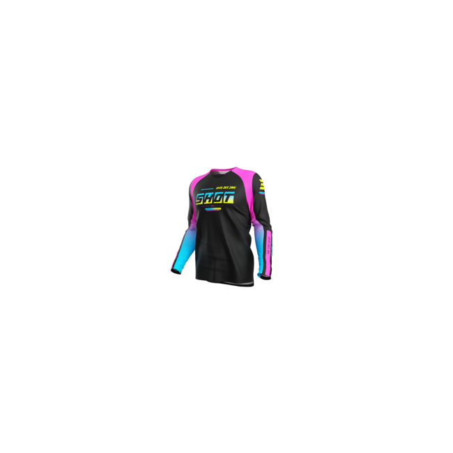 CAMISETA DRAW JUNIOR BLOCK ROSA-NEGRO-AZUL