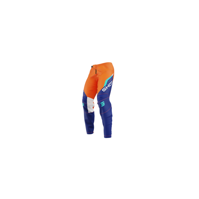 PANTALON SHOT DRAW JUNIOR DAYTONA NARANJA-AZUL