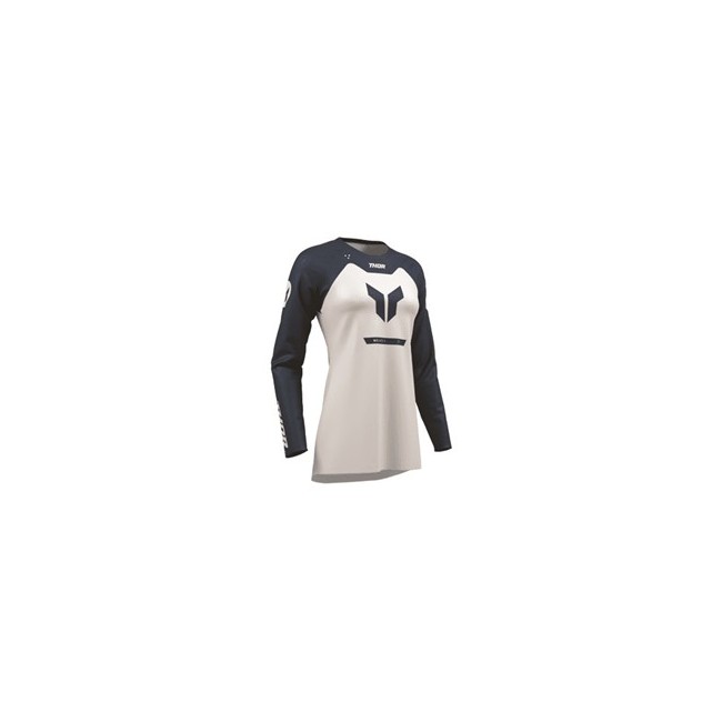 CAMISETA THOR MUJER RIDEMODE MENACE GRIS-BLANCO