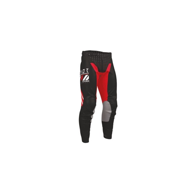 PANTALON THOR JUNIOR LAUNCHMODE FUTURA NEGRO-ROJO