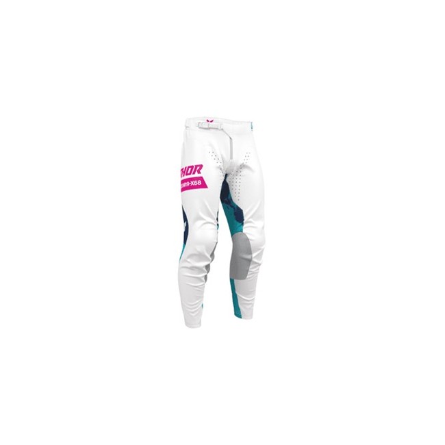 PANTALON THOR JUNIOR LAUNCHMODE BLEACH BLANCO TURQUESA