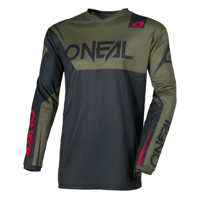 CAMISETA ELEMENT RACEWEAR NEGRA/OLIVA