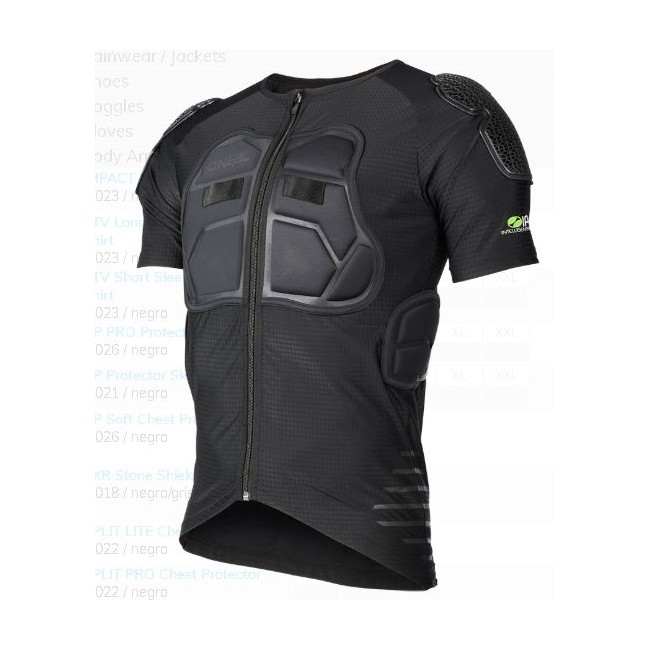 PETO ONEAL STV CAMISETA CON PROTECCION NEGRO