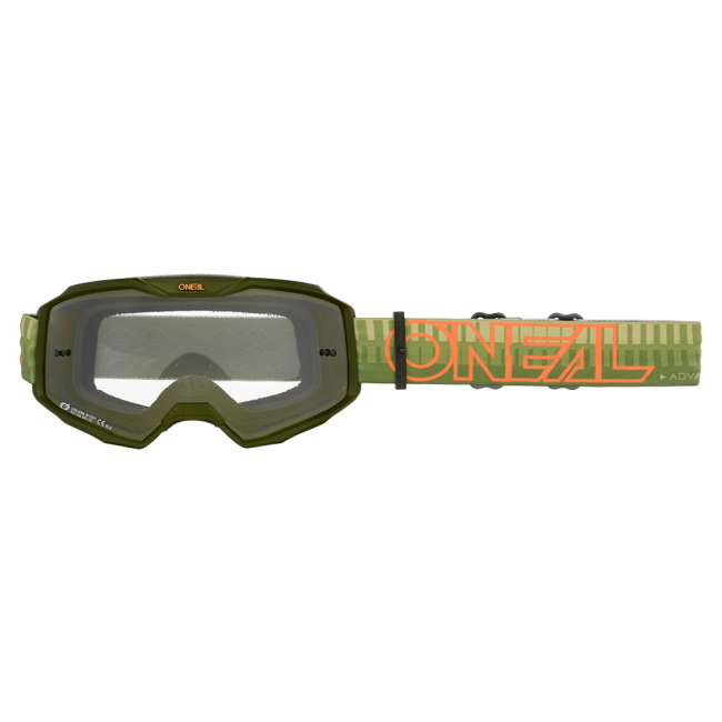 GAFAS ONEAL B10 VERDE-NARANJA