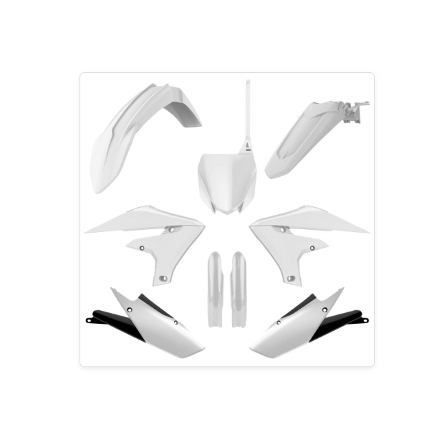 FULL KIT PLASTICO POLISPORT WR250F 20-24 WR450F 19-24 BLANCO