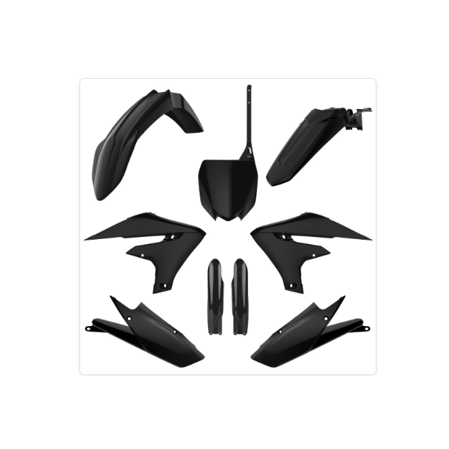 FULL KIT PLASTICOS POLISPORT WR250F 20-24 WR450F 19-24 NEGRO