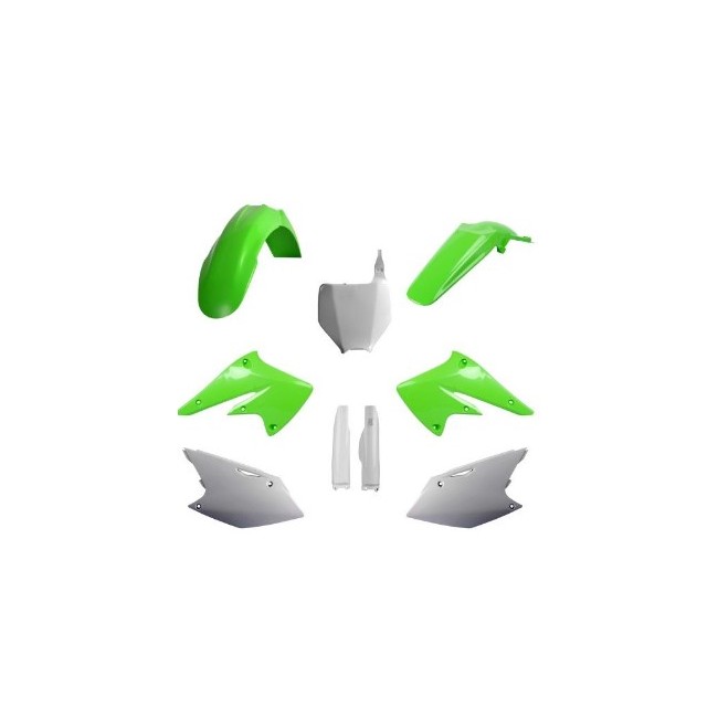 FULL KIT DE PLASTICOS POLISPORT MX KAWASAKI KX250F (04-05) OEM