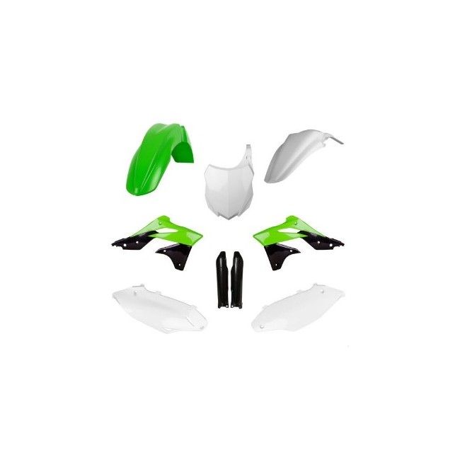 FULL KIT DE PLASTICOS POLISPORT MX KAWASAKI KX250F (13-16) REPLICA (14-15)
