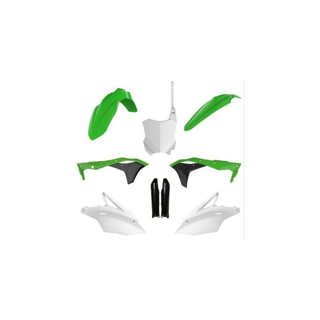FULL KIT DE PLASTICOS POLISPORT MX KAWASAKI KX250F (17-20) REPLICA (17-18)
