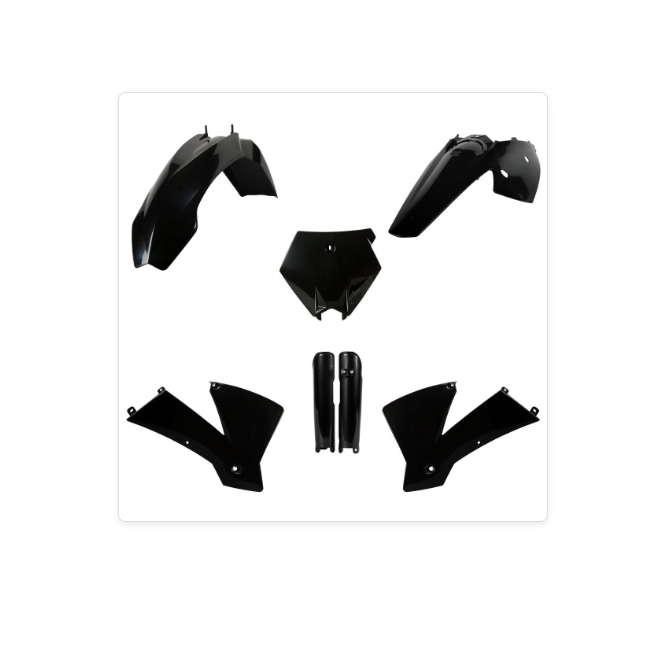 FULL KIT PLASTICOS POLISPORT KTM SX 03/04 NEGRO