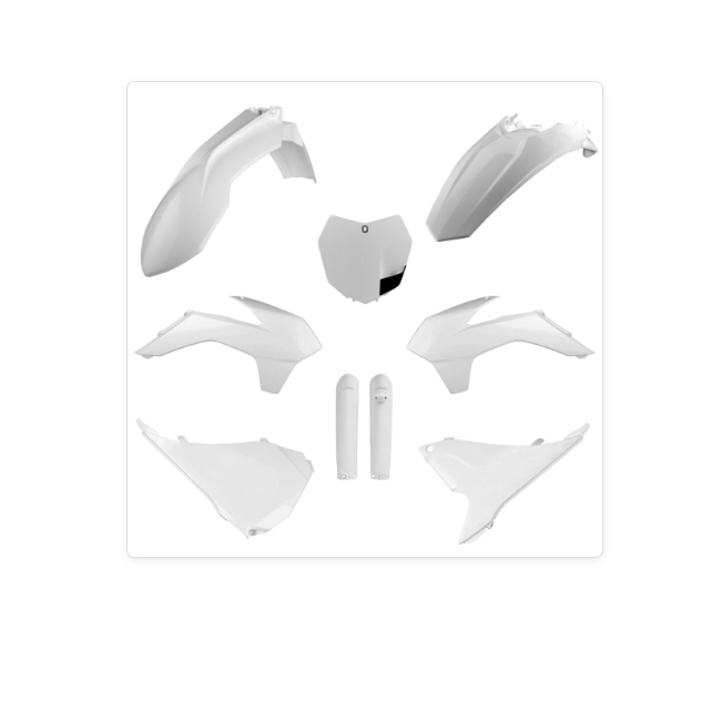 FULL KIT PLASTICO POLISPORT SX/XC/XC-F  15 BLANCO