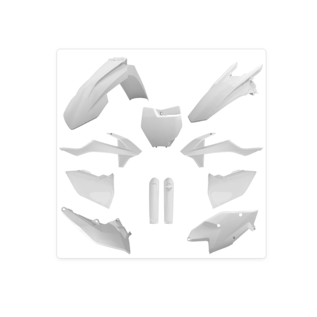 FULL KIT PLASTICOS POLISPORT KTM SX/SXF 16/18 BLANCO