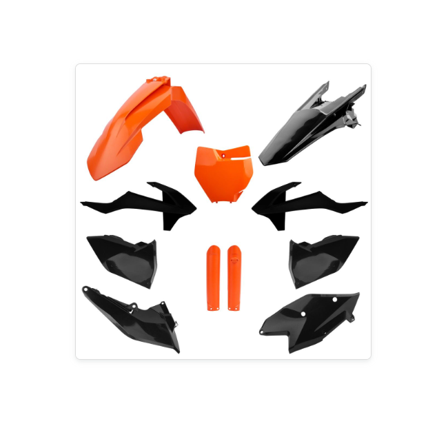 FULL KIT PLASTICOS POLISPORT KTM SX/SXF 16/18 NARANJA/NEGRO